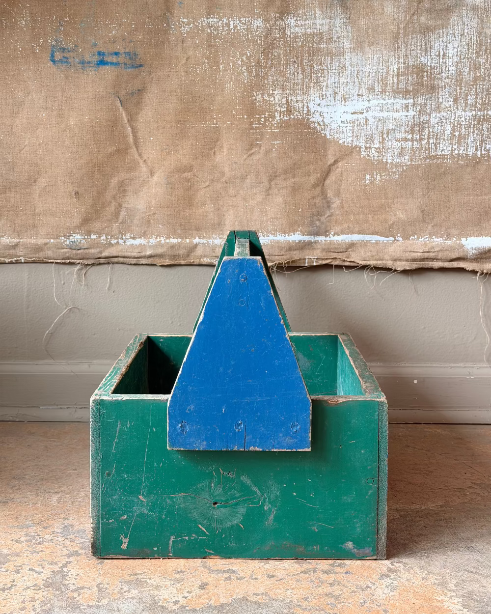 Polychromed Wood Tool Box