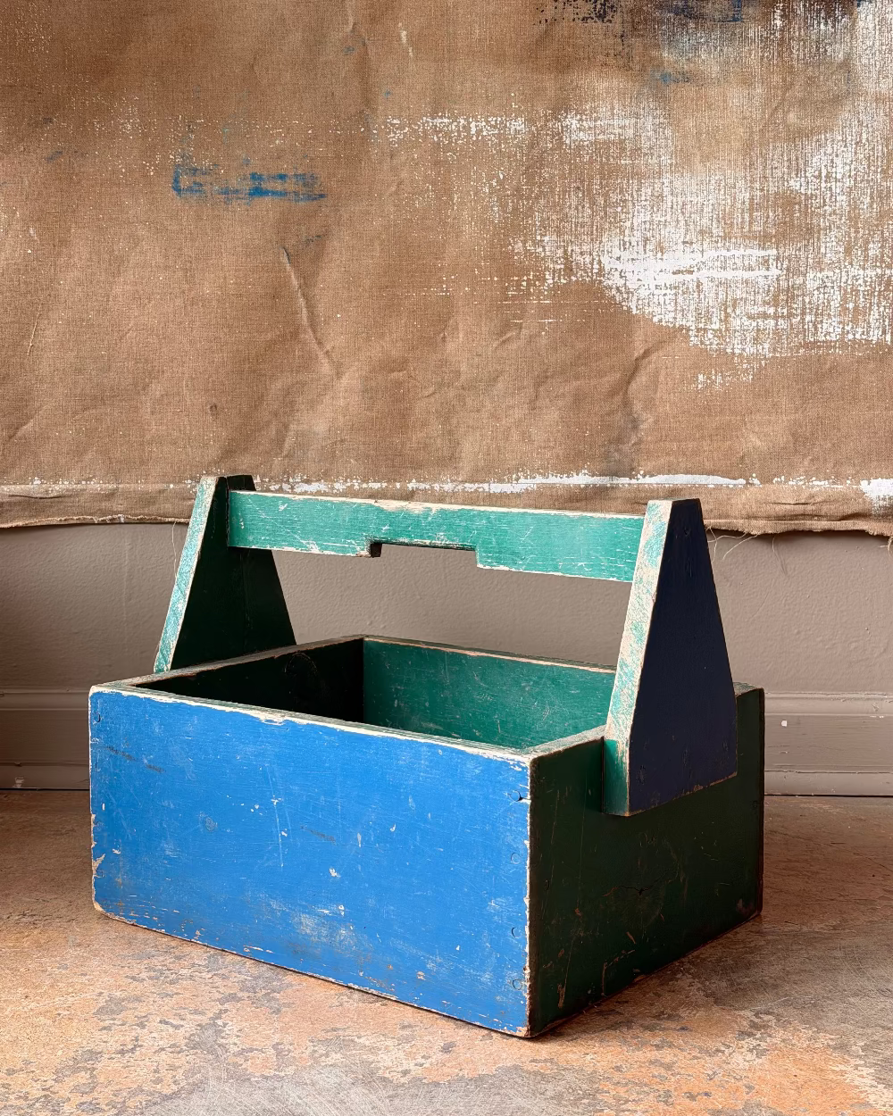 Polychromed Wood Tool Box