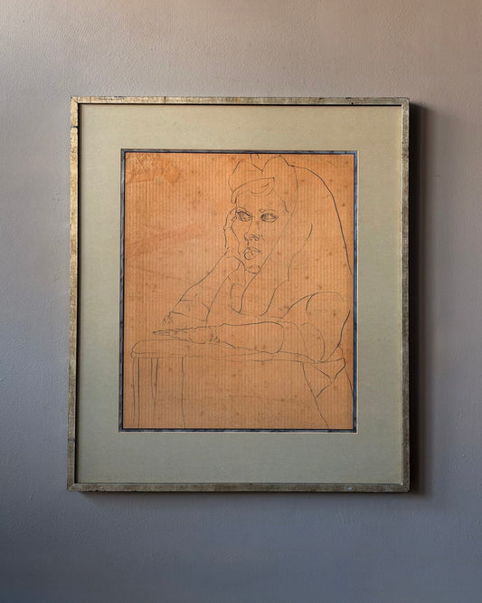 Framed Sketch On Cardboard #1