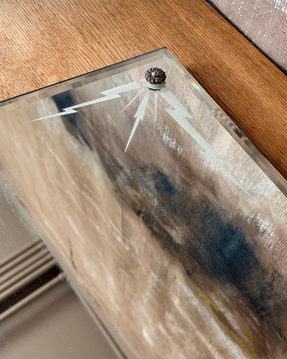 Art Deco Lightning Bolt Mirror