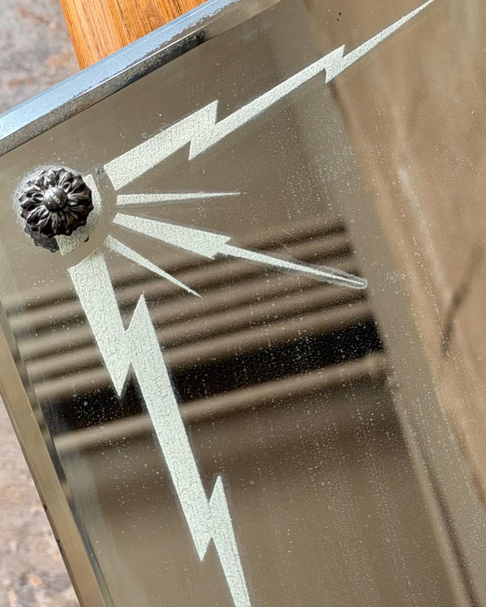 Art Deco Lightning Bolt Mirror
