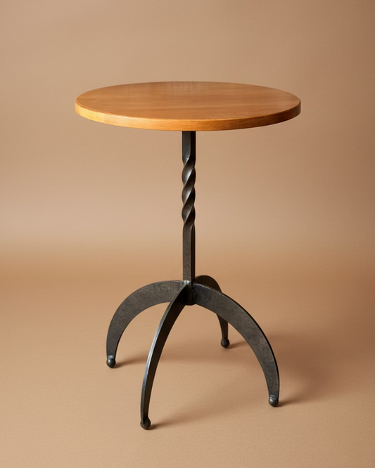 Twisted Iron Side Table