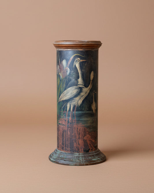 Painted Copper Umbrella Stand