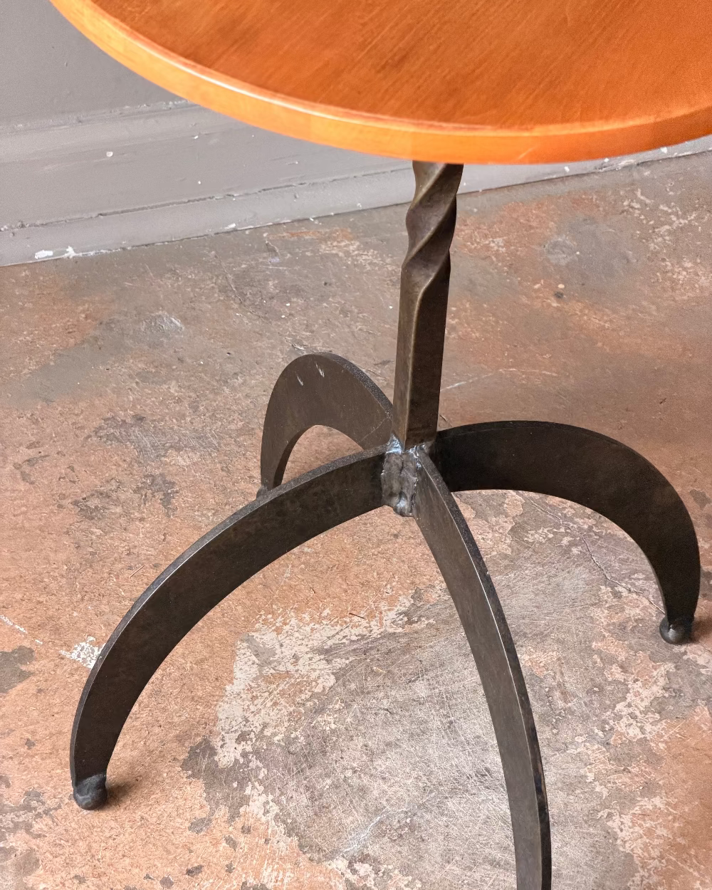 Twisted Iron Side Table