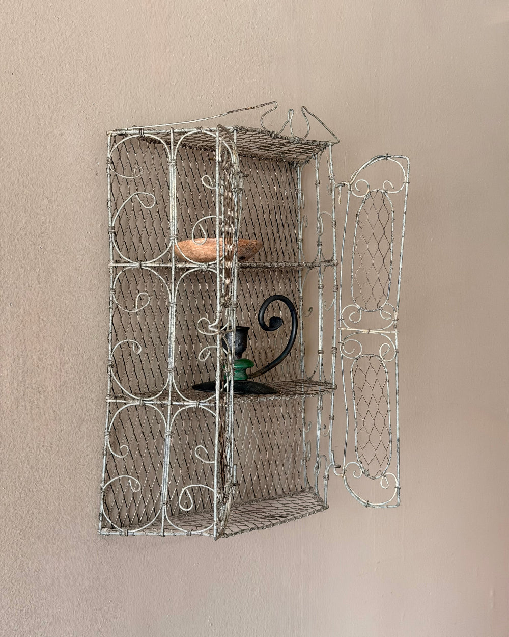 Whimsical Wire Wall Cabinet