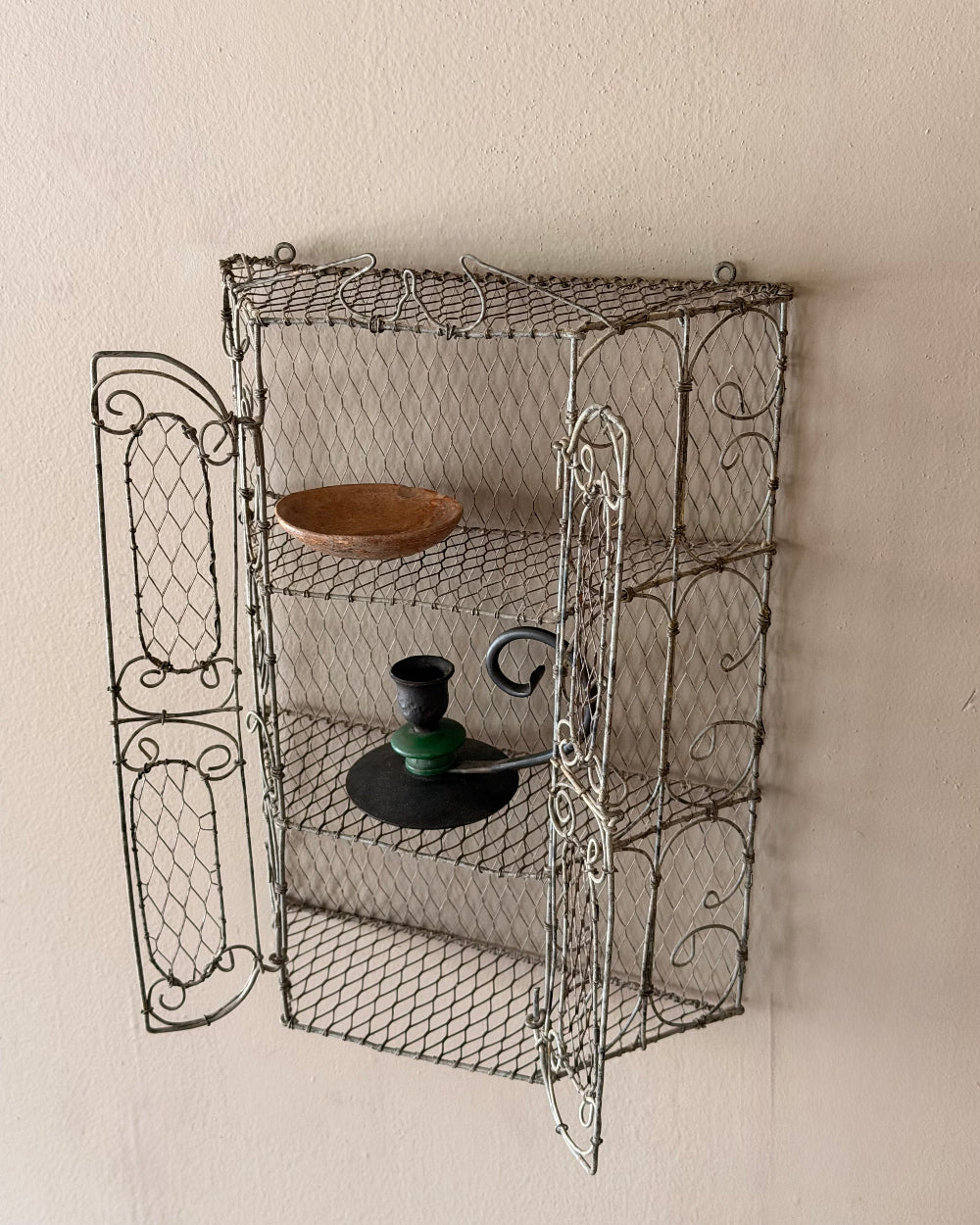 Whimsical Wire Wall Cabinet