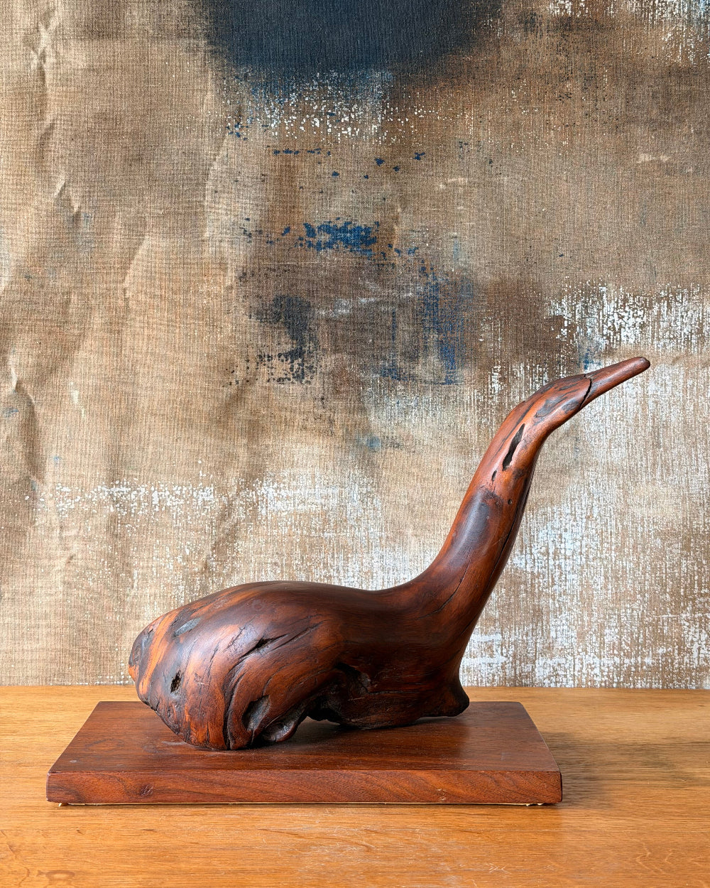 Folk Art Rosewood Waterfowl