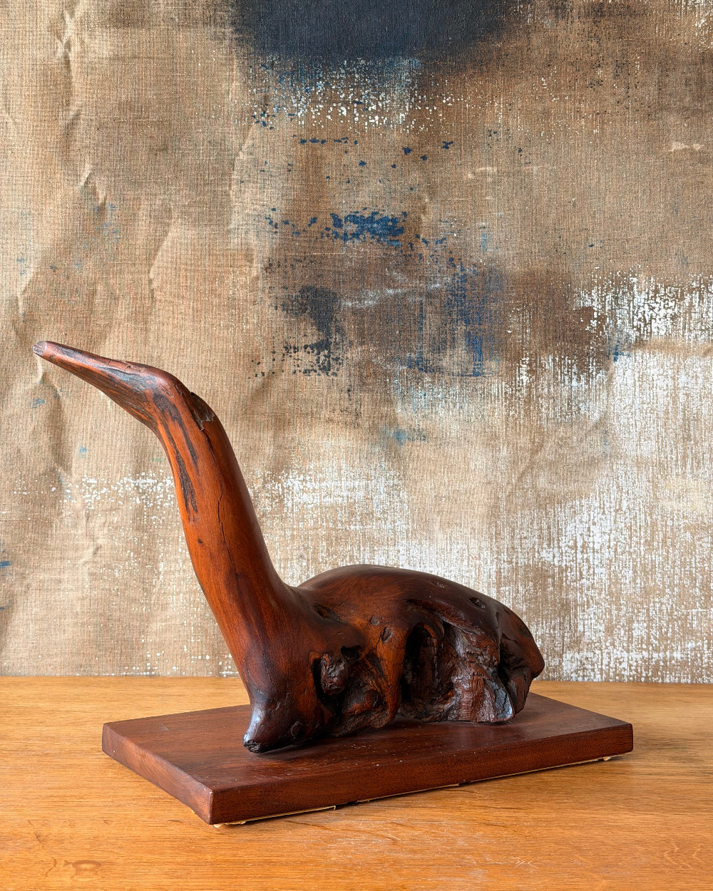 Folk Art Rosewood Waterfowl