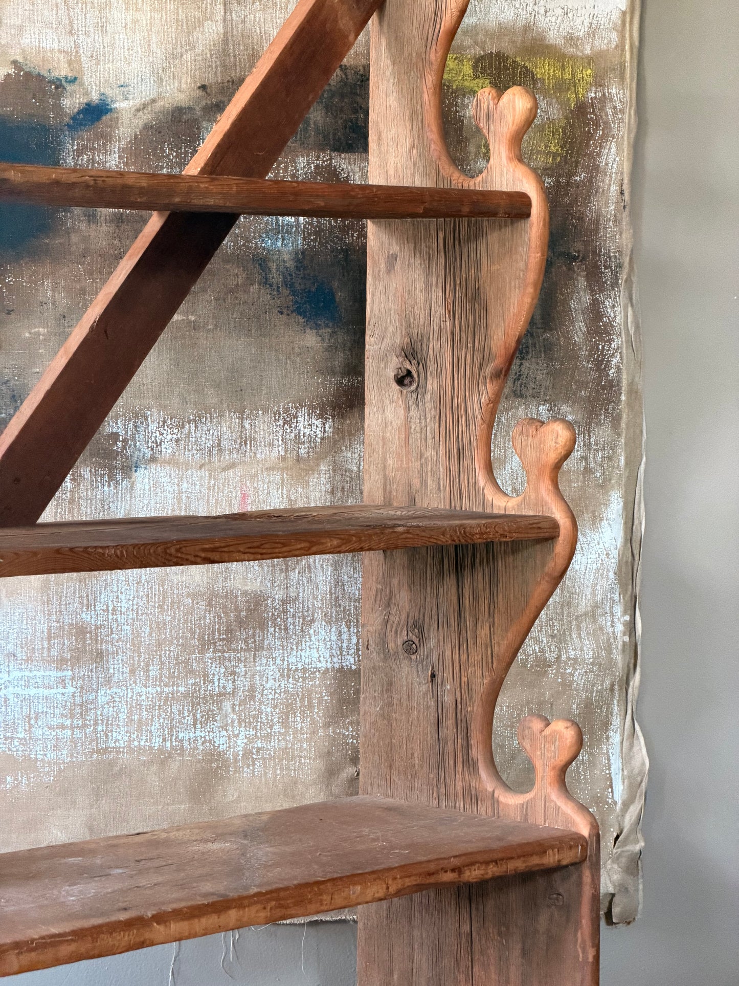 Folk Art Graduated Bookshelf
