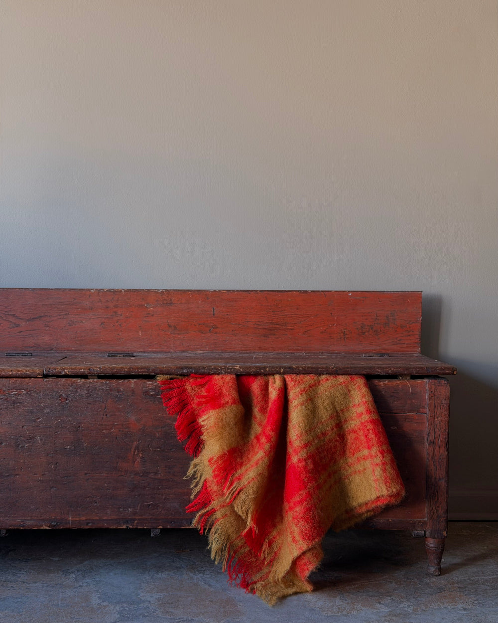 Vintage Mohair Throw Blanket