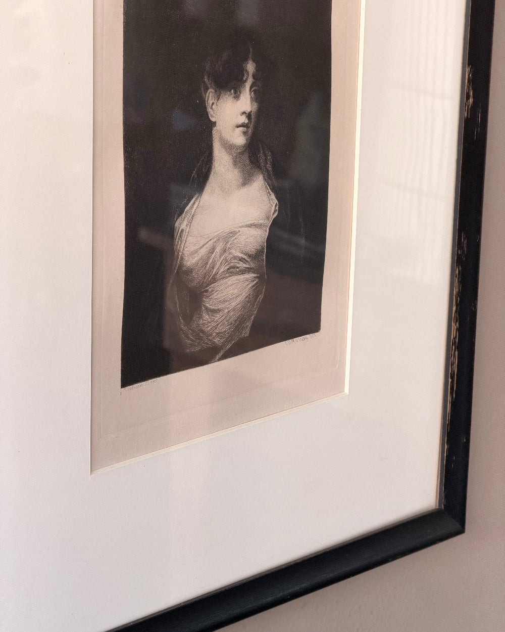 Framed Portrait Etching