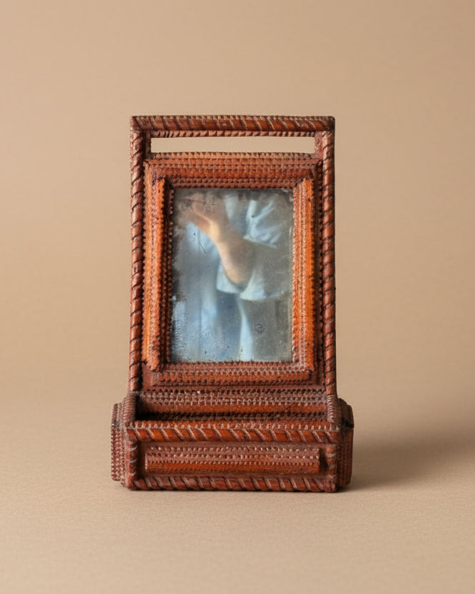 Tramp Art Pocket Mirror