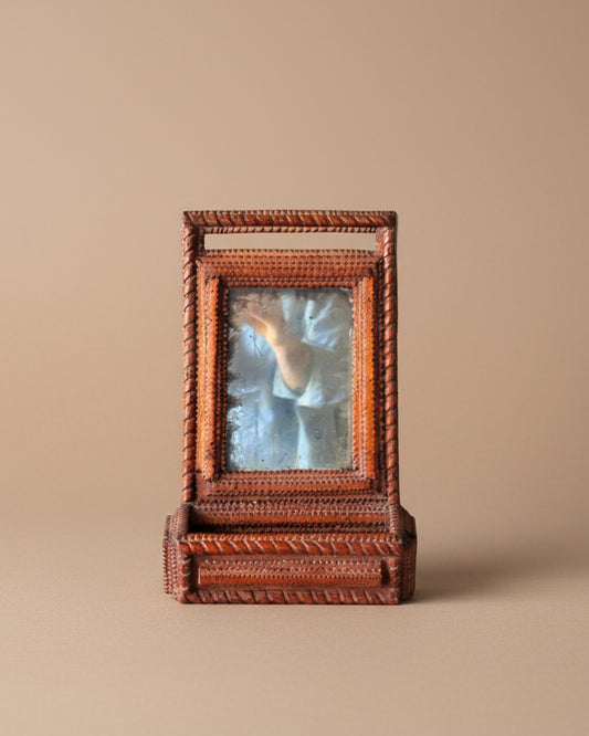 Tramp Art Pocket Mirror