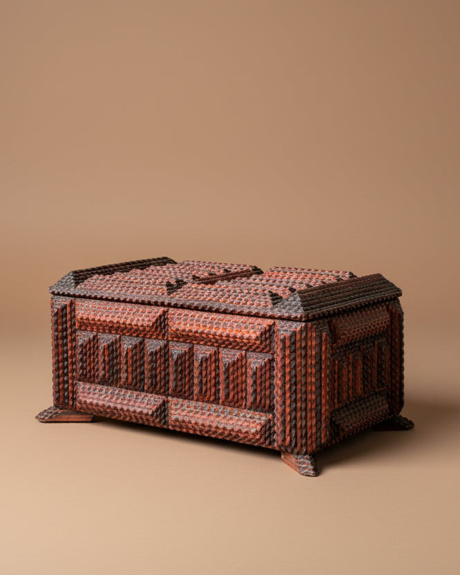 Monumental Tramp Art Box