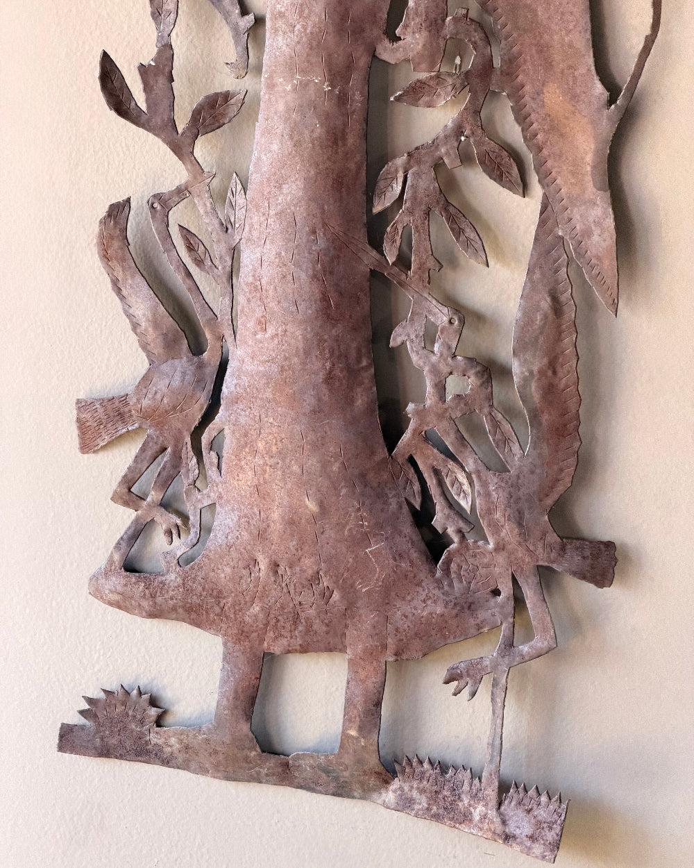 Large Cut Metal Haitian Folk Art