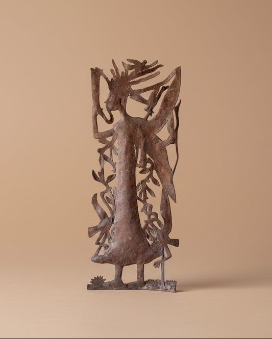 Large Cut Metal Haitian Folk Art