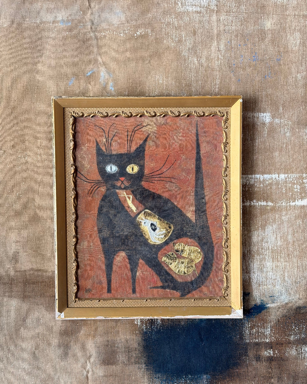 Mixed Media of Cat | Gordon Laite