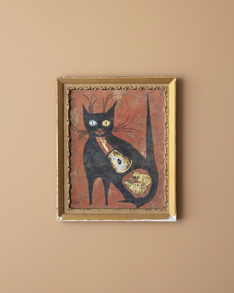 Mixed Media of Cat | Gordon Laite