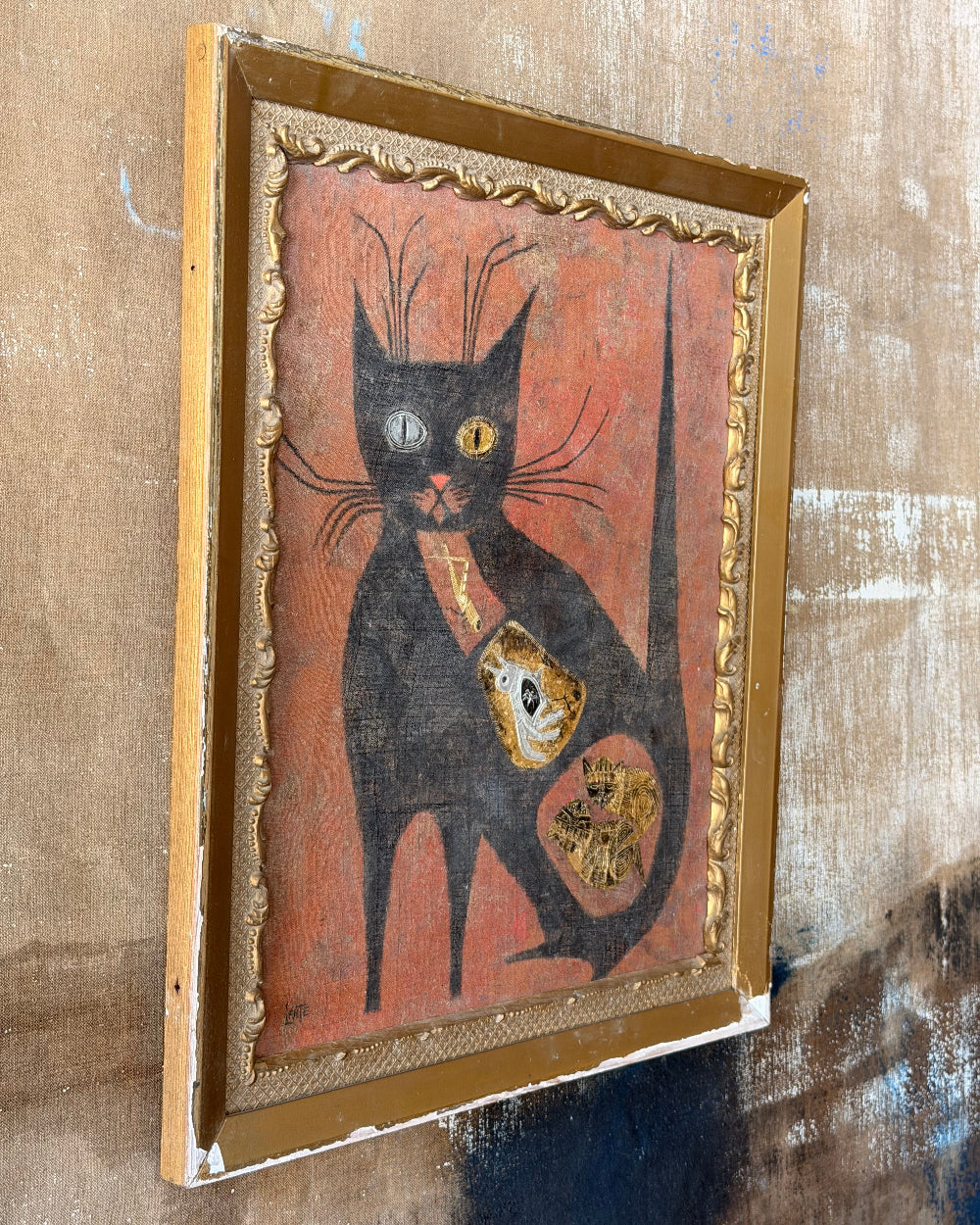 Mixed Media of Cat | Gordon Laite