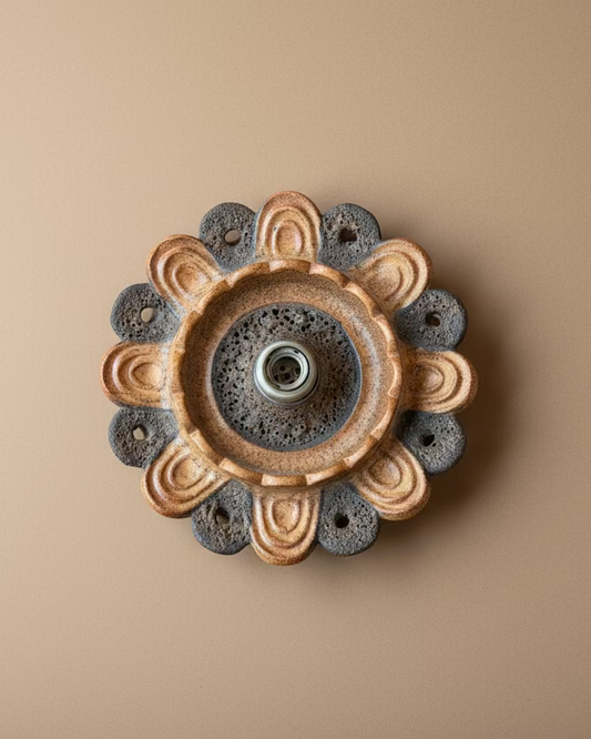Scalloped Fat Lava Sconce