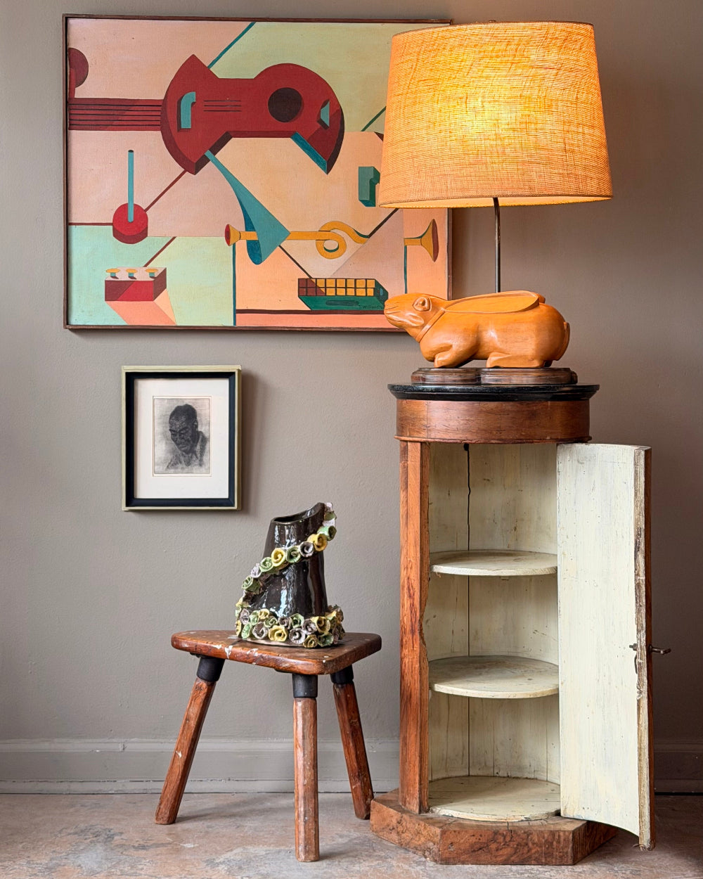 Louis Philippe Style Bedside Table