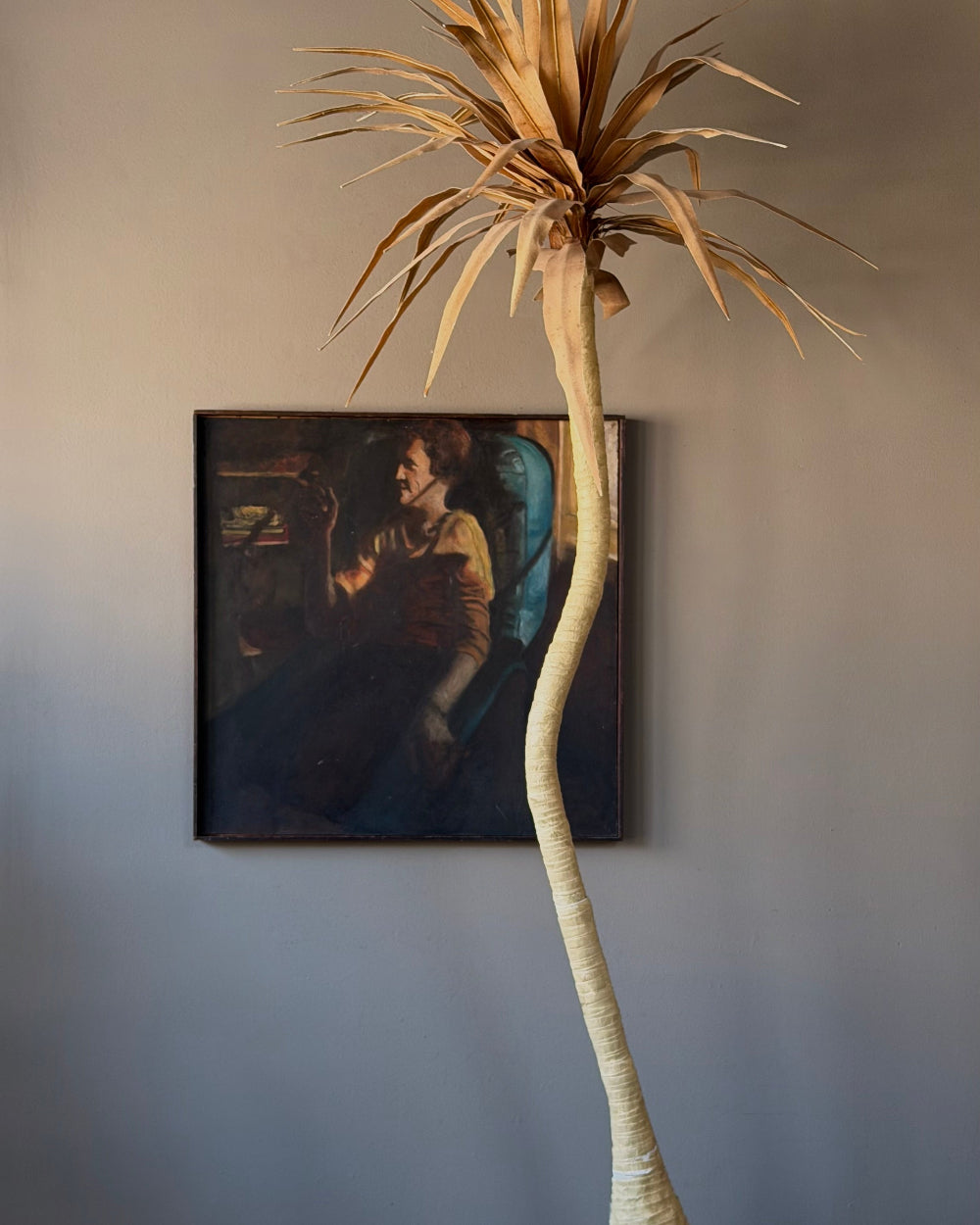Tall Canvas Palm Tree