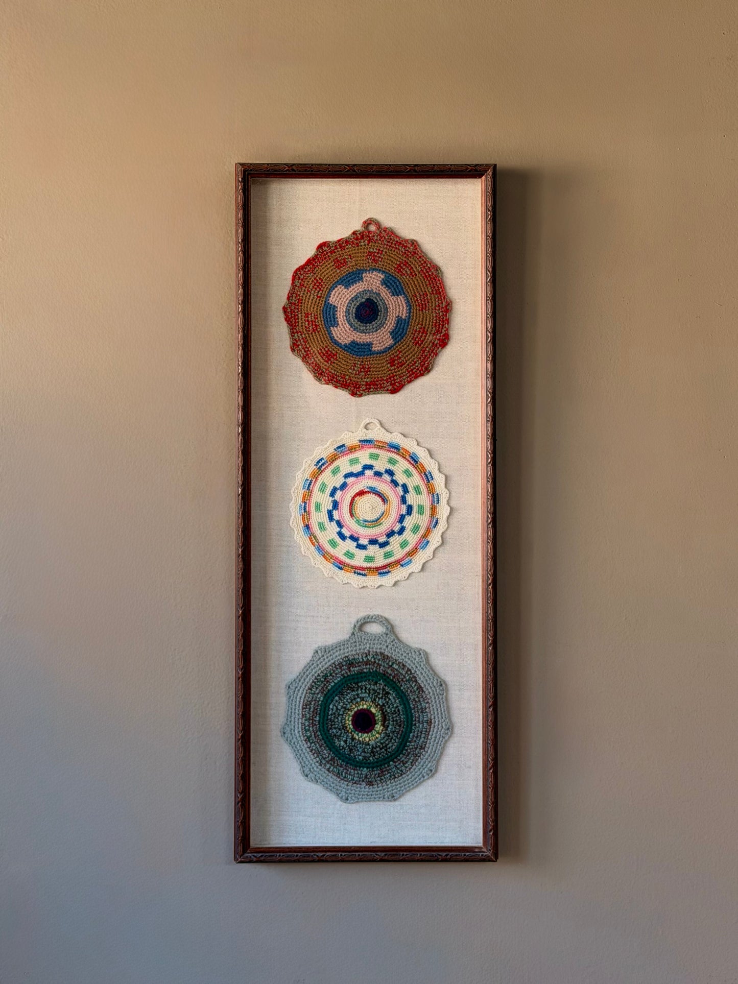 Framed Crochet Mandalas