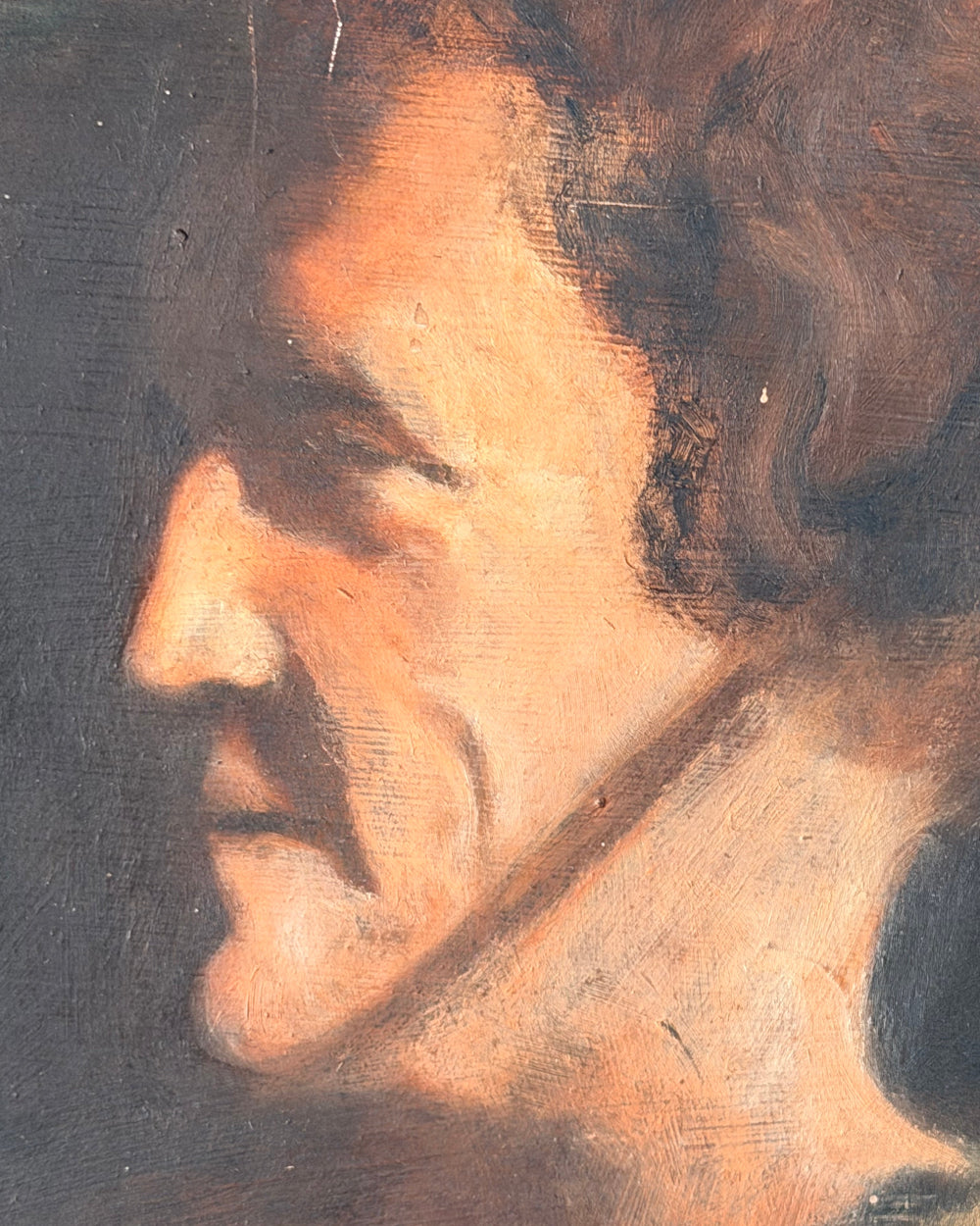 'Seated Woman With Cigarette' Framed Portrait