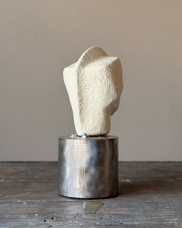 Modernist Bust on Steel
