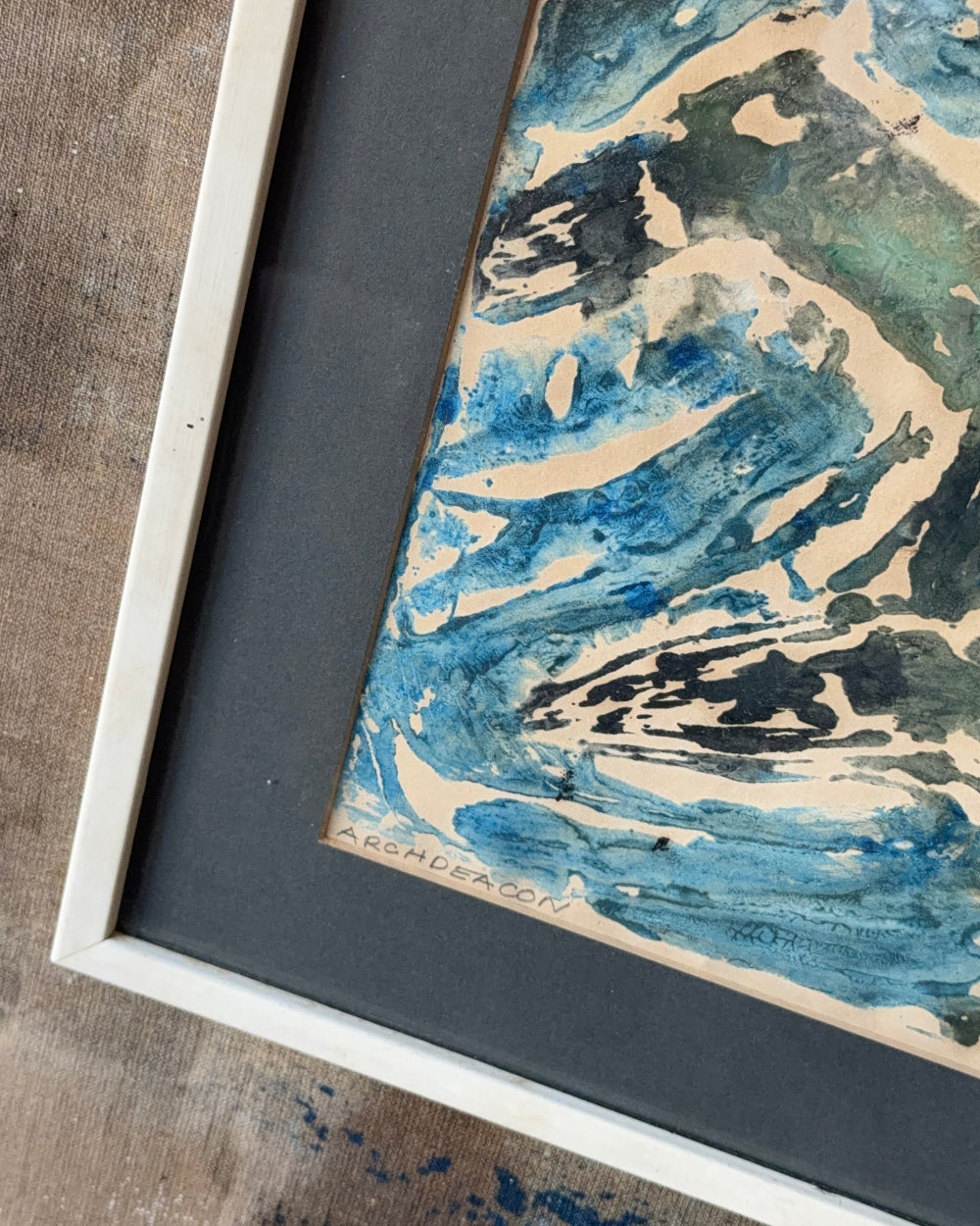 Framed Block Print of Birds