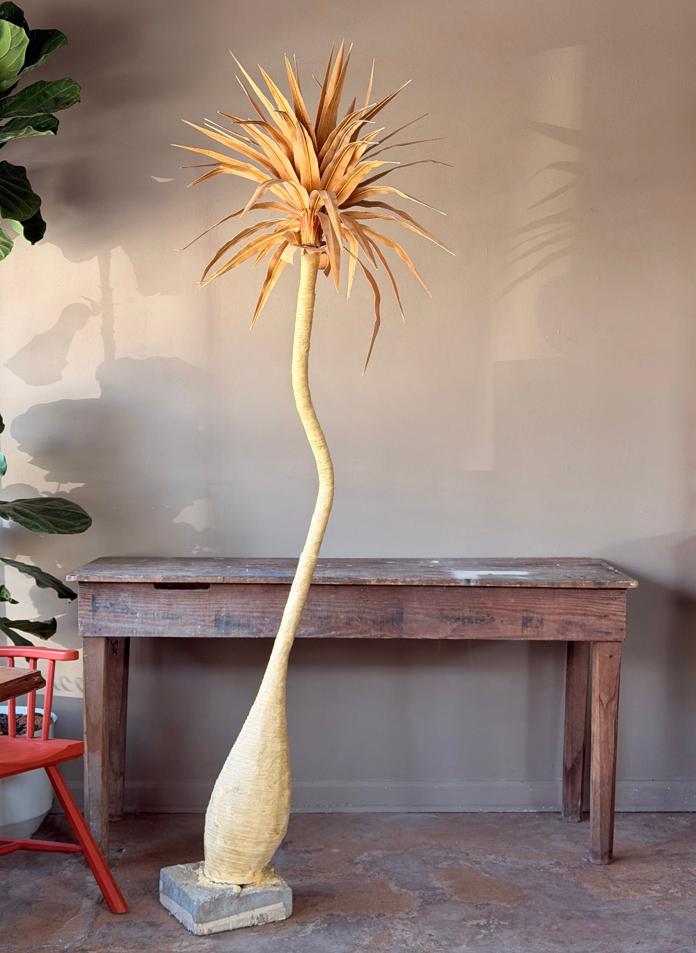 Tall Canvas Palm Tree