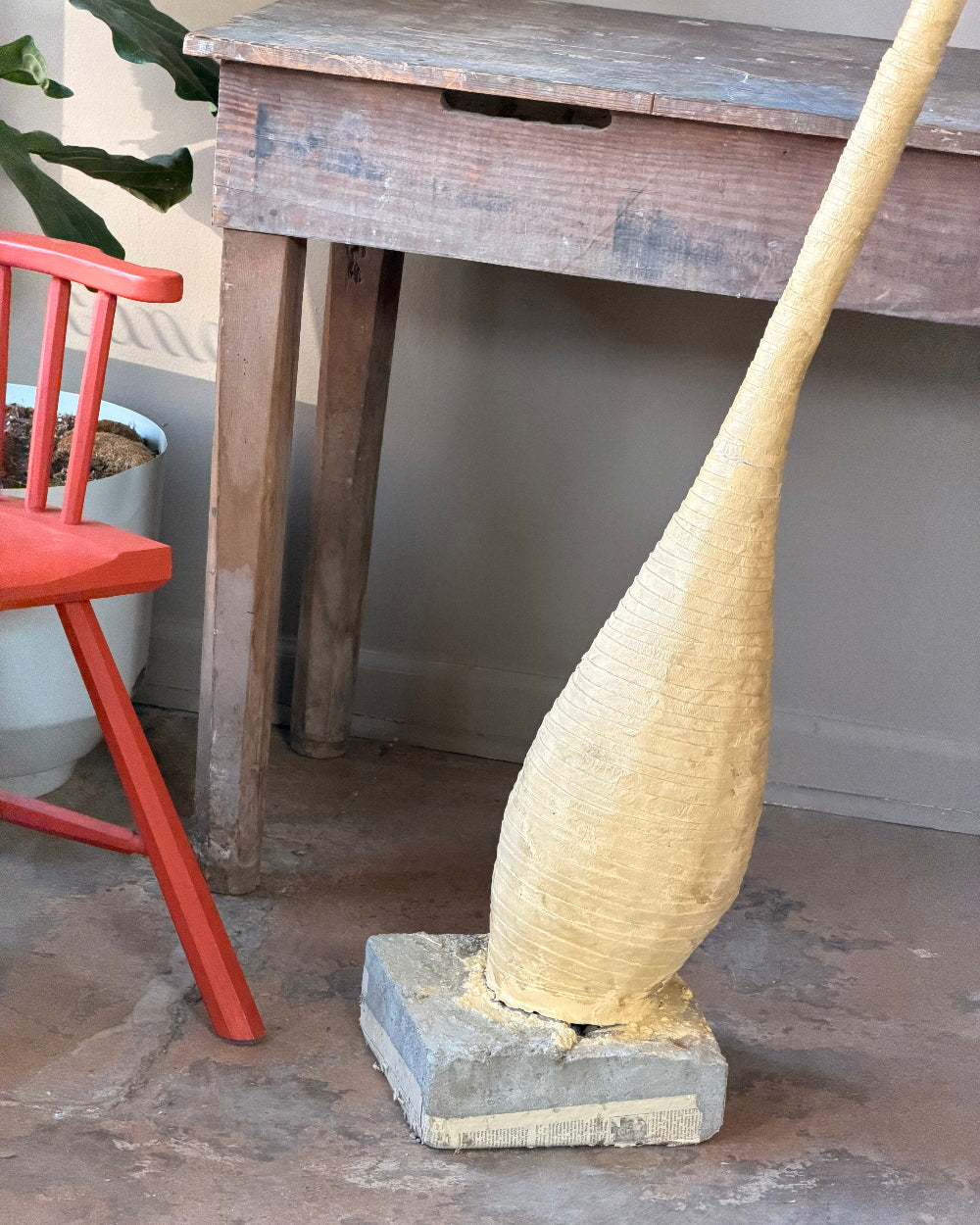 Tall Canvas Palm Tree