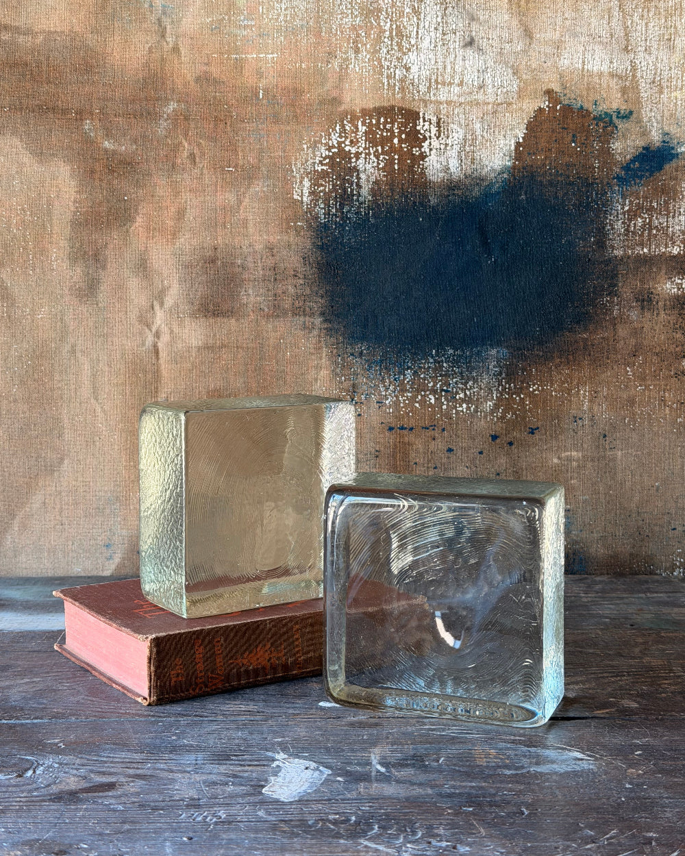 Ice Block Bookends | Blenko