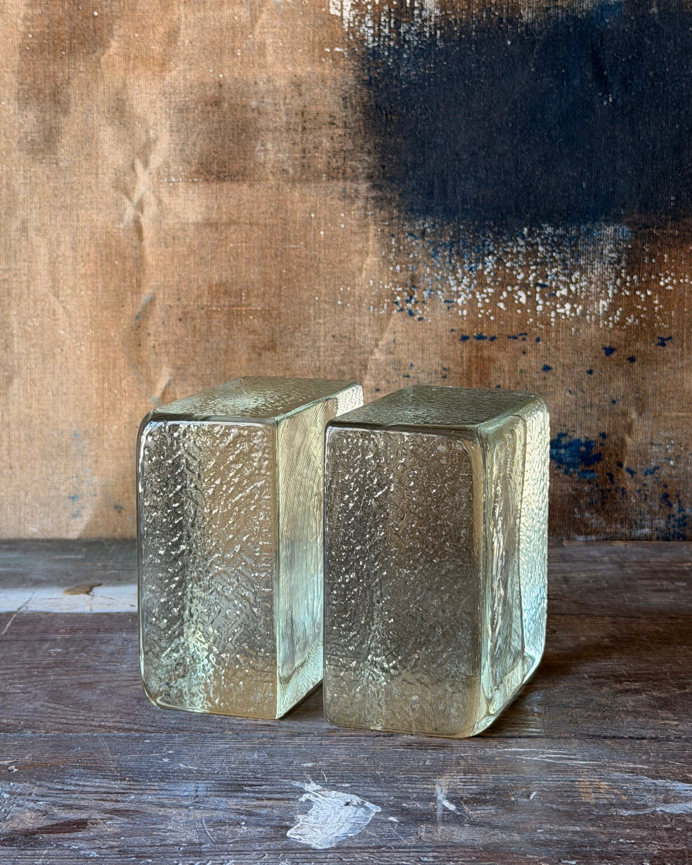 Ice Block Bookends | Blenko