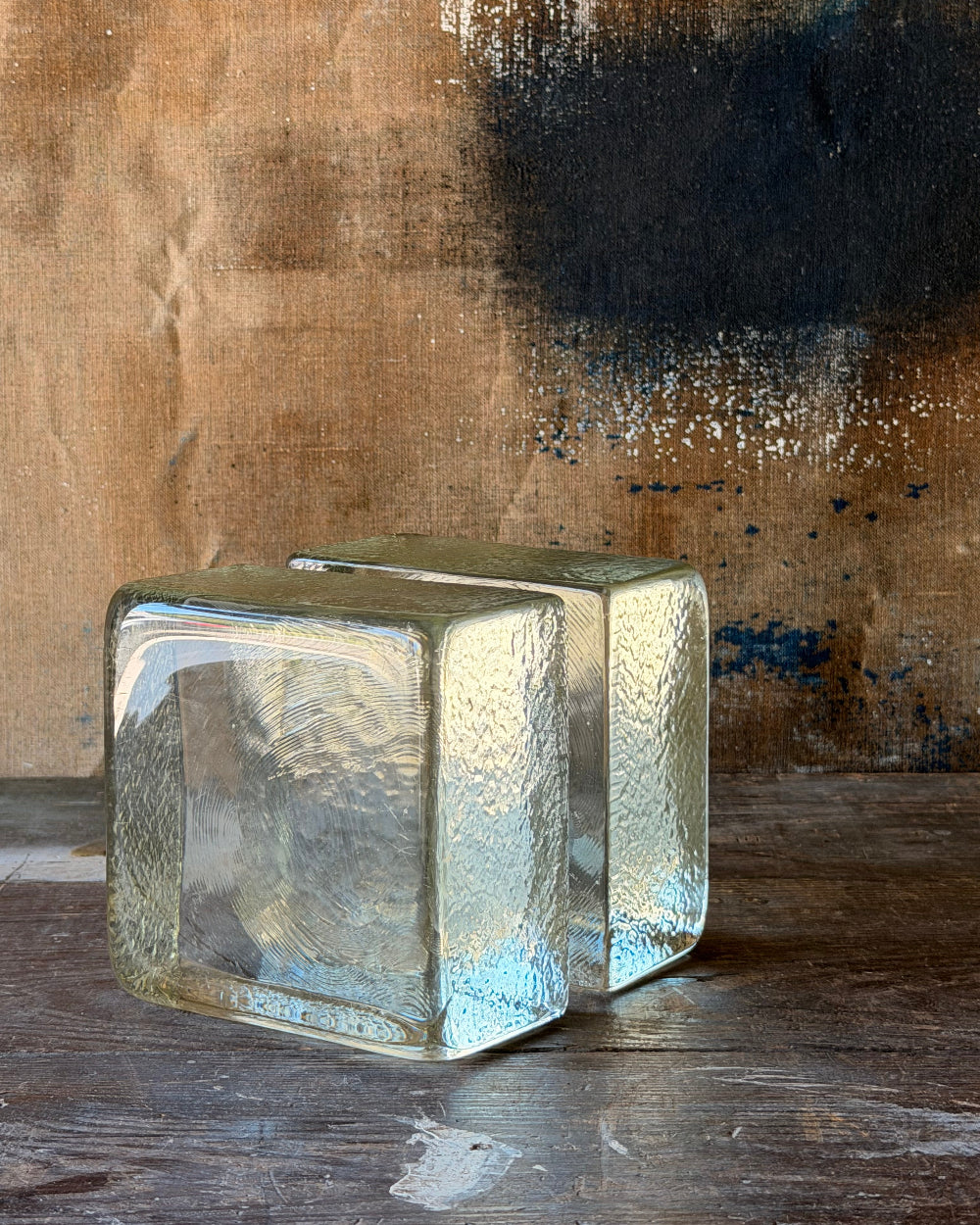 Ice Block Bookends | Blenko