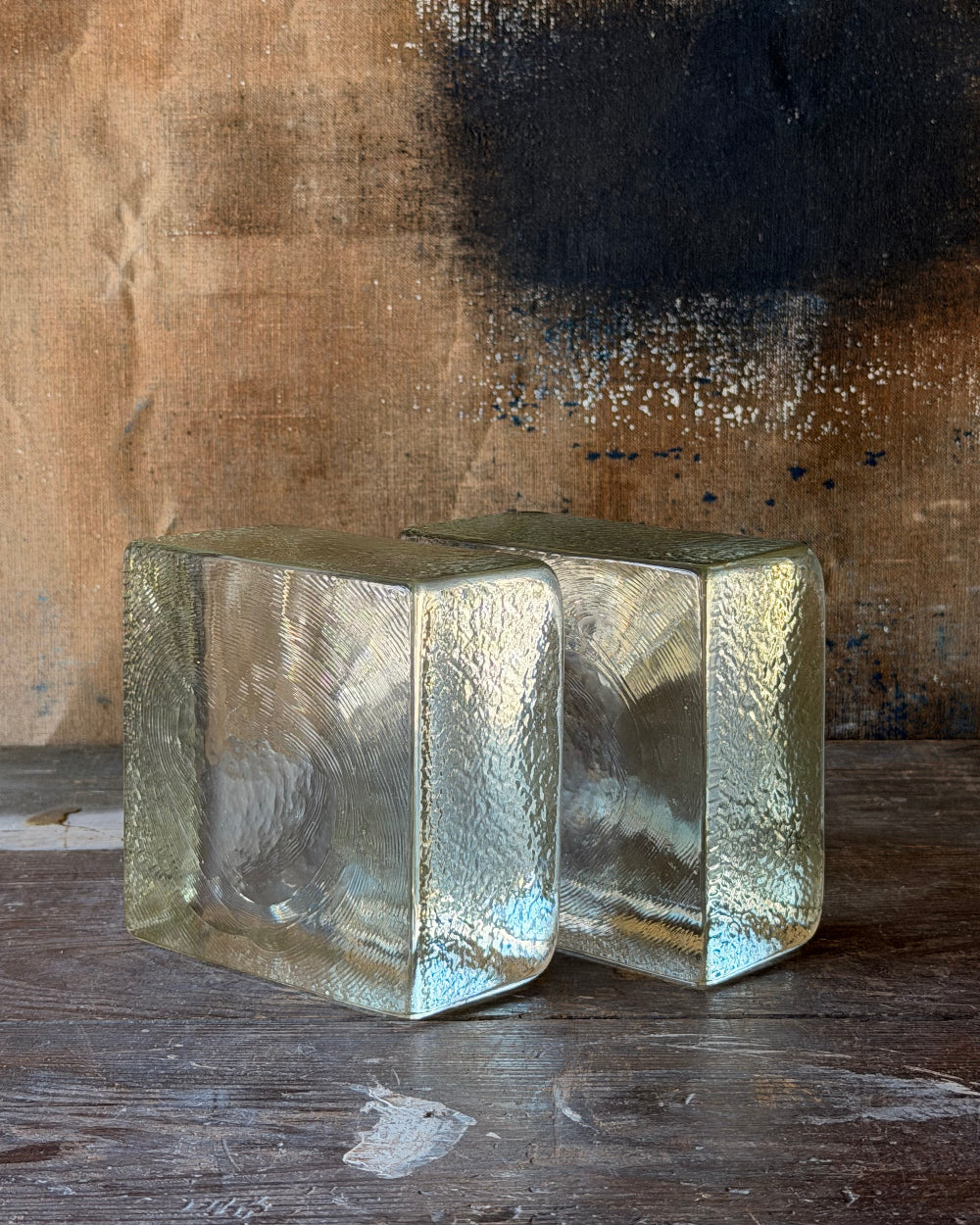 Ice Block Bookends | Blenko