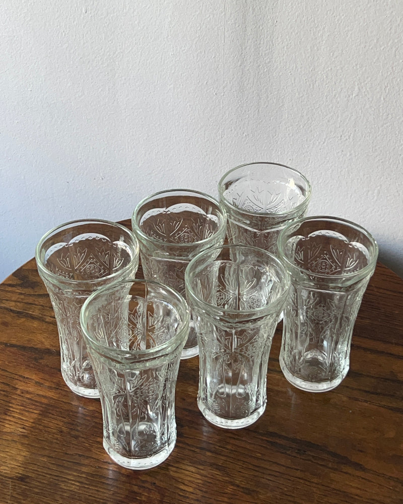 Vintage Pressed Glass Tumblers