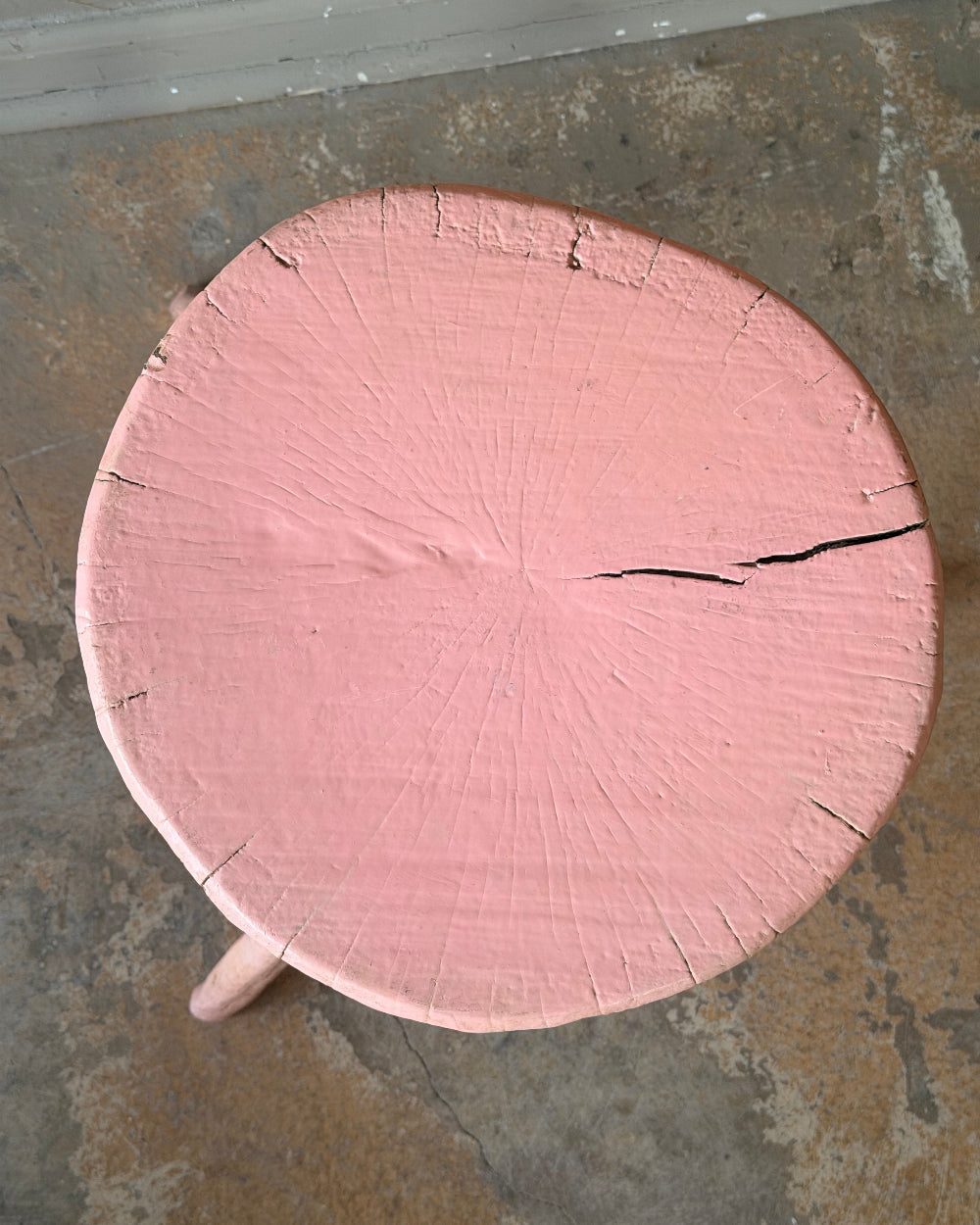 Three Legged Stool in Pink