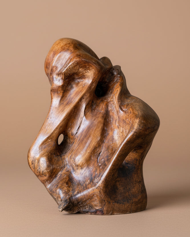 Large Abstract Wood Sculpture