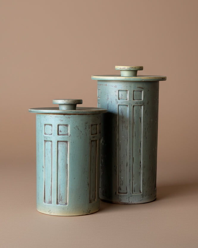 Stoneware Canister Set