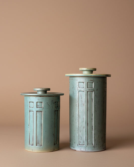 Stoneware Canister Set