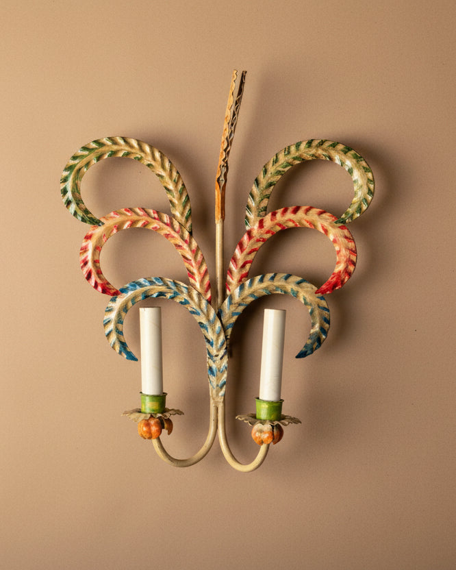 Italian Tole Sconces | Pair