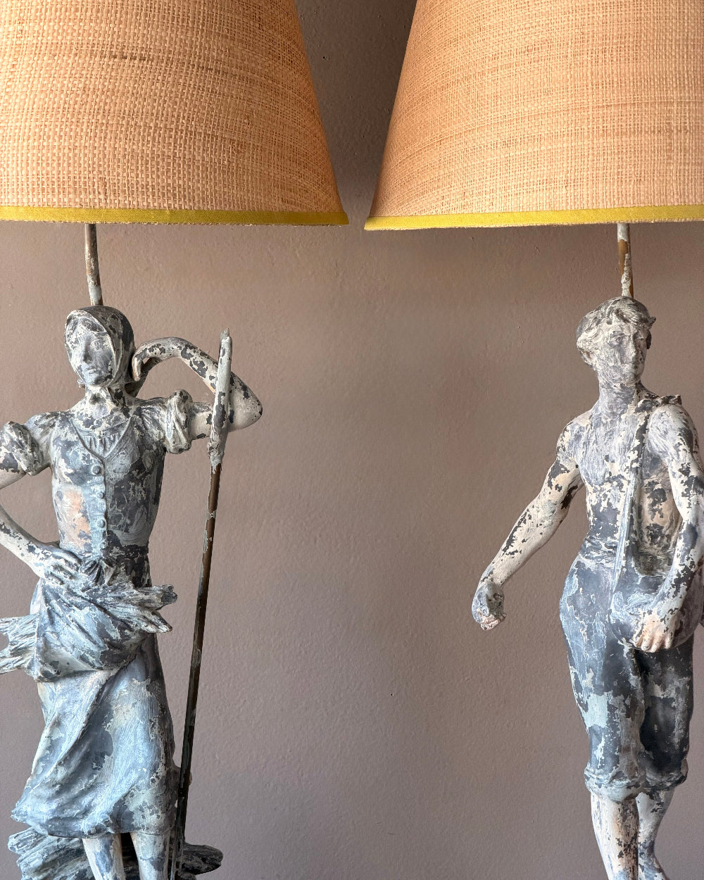 French Figural Table Lamps | Pair
