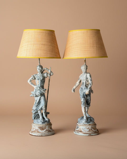 French Figural Table Lamps | Pair