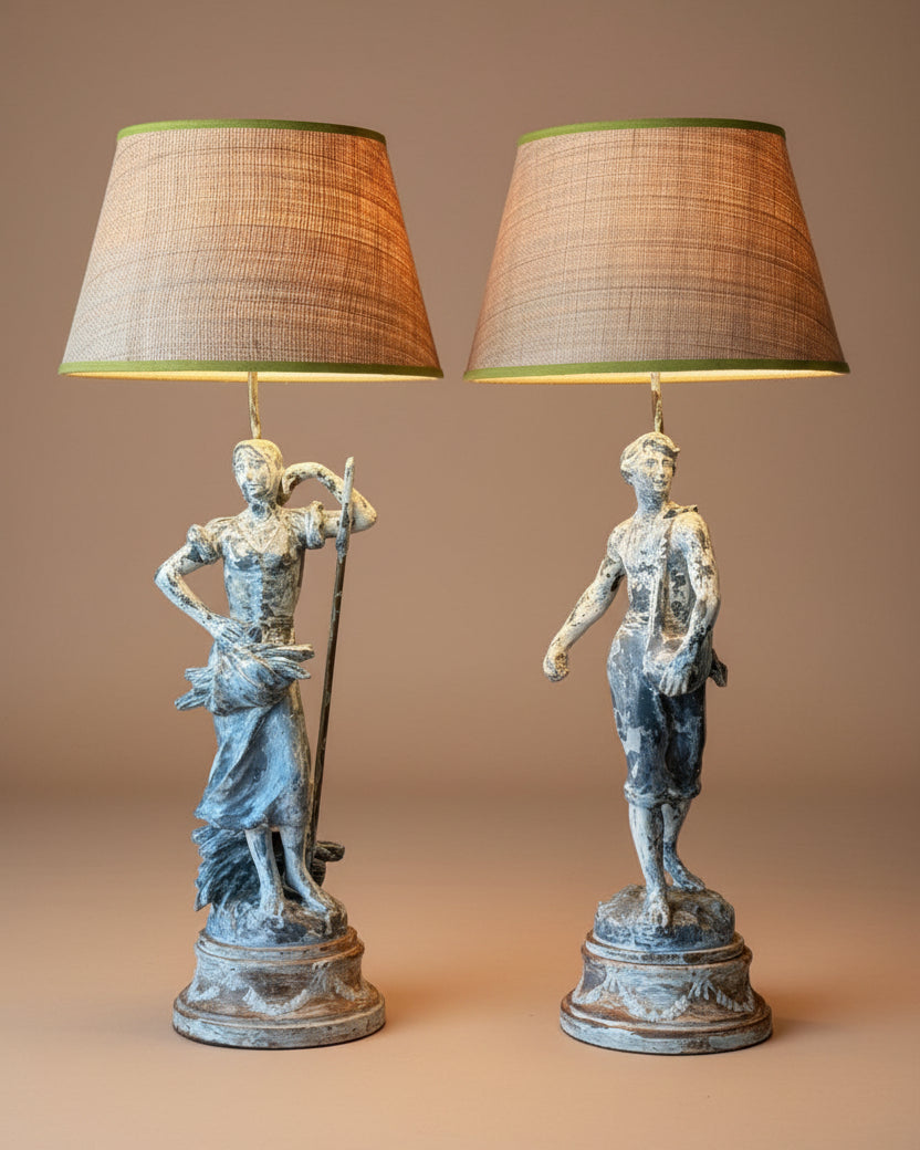 French Figural Table Lamps | Pair