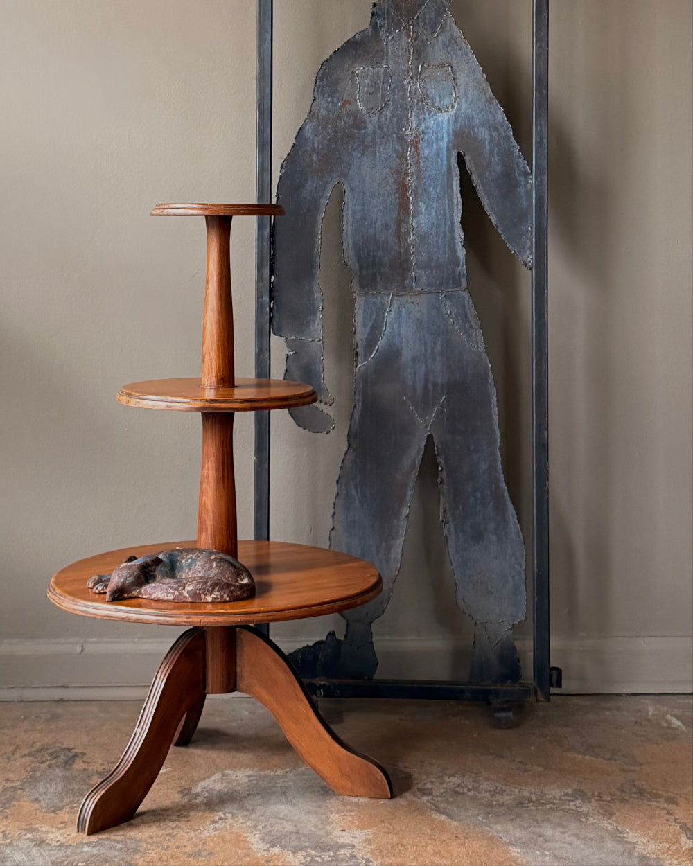Tiered Pedestal Table