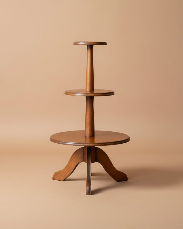 Tiered Pedestal Table