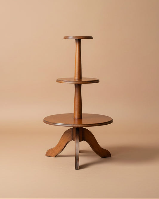 Tiered Pedestal Table