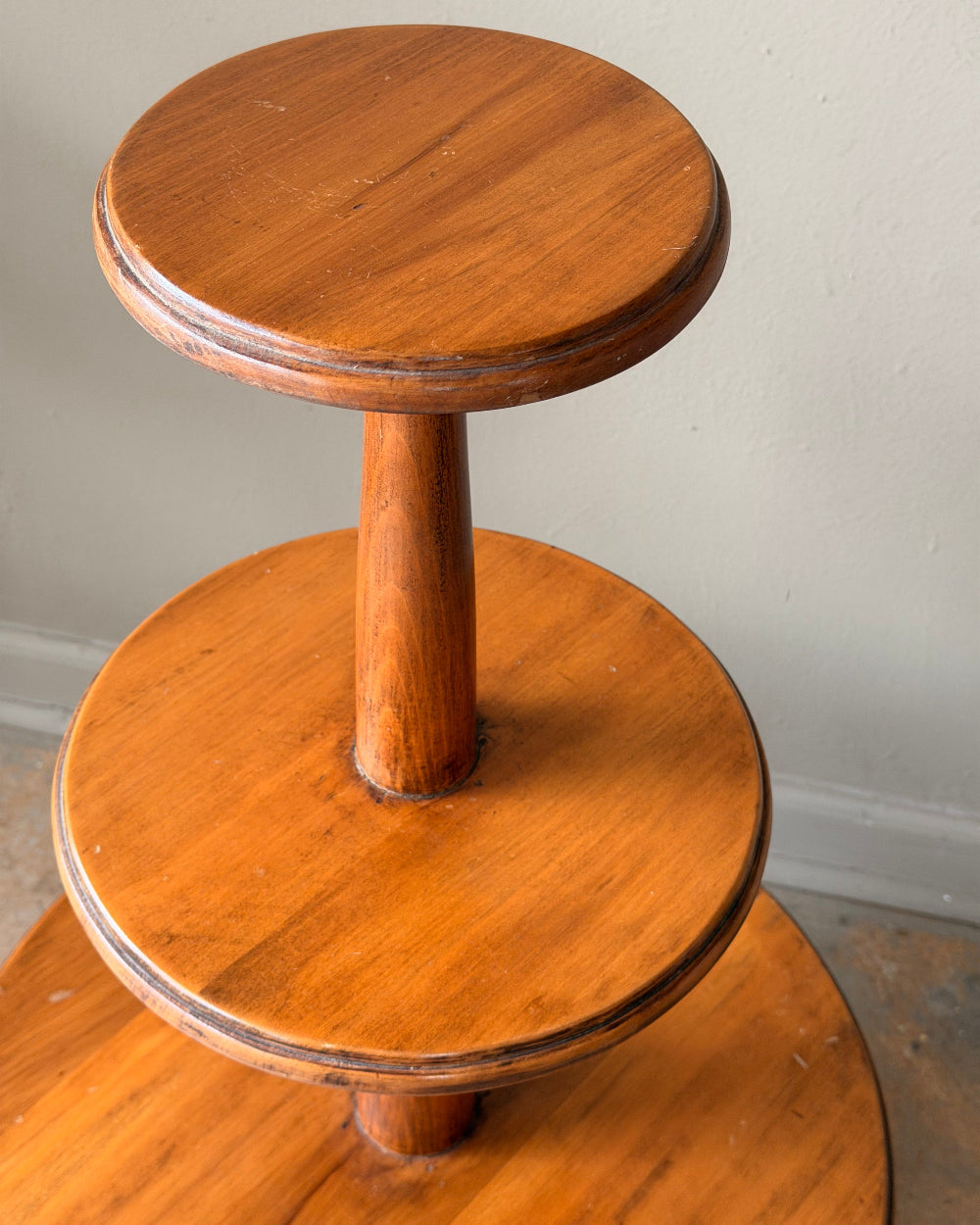 Tiered Pedestal Table