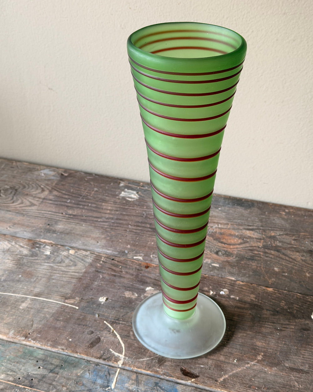 Swirled Art Glass Vessel